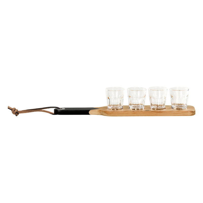 LIQUORVERSE PADDLE AND SHOT GLASSES