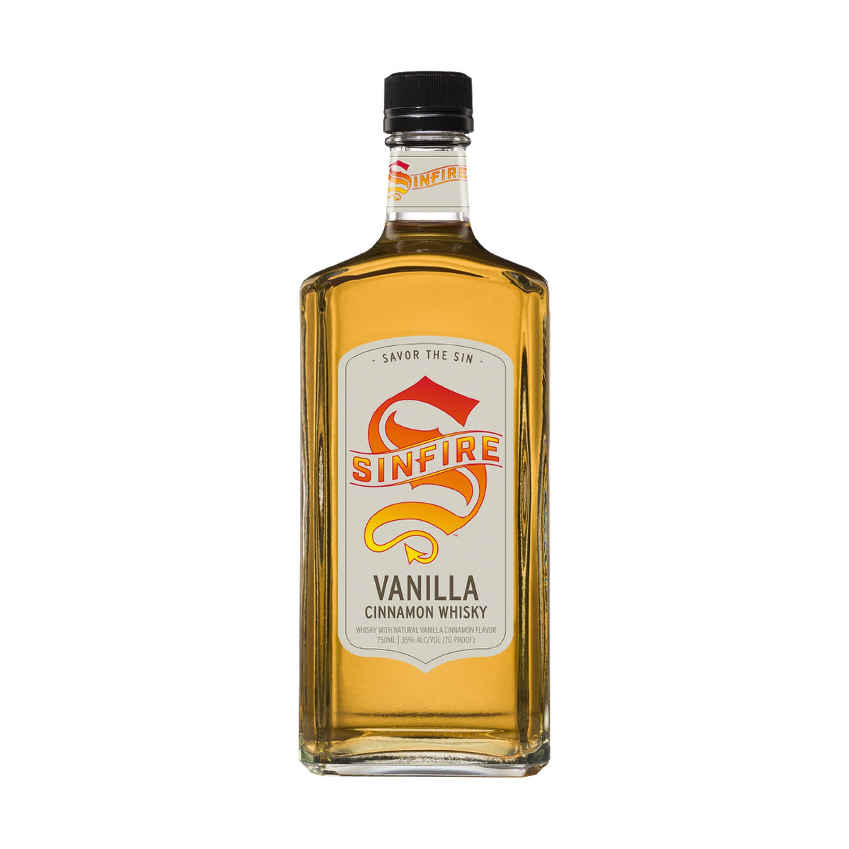 Sinfire Vanilla Cinnamon Whisky 750ml bottle