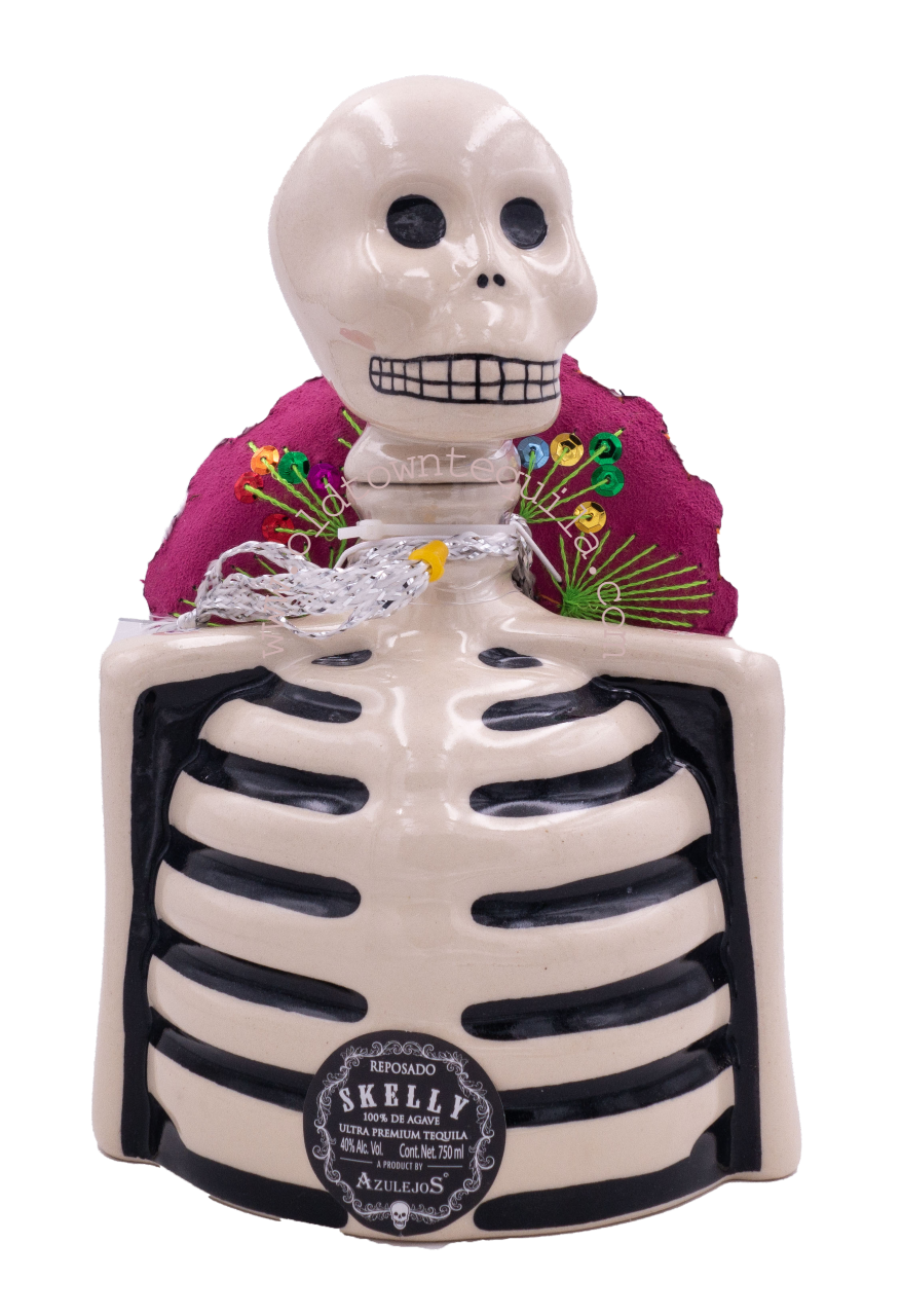 Skelly Tequila Reposado w Mariachi Hat 750 ml