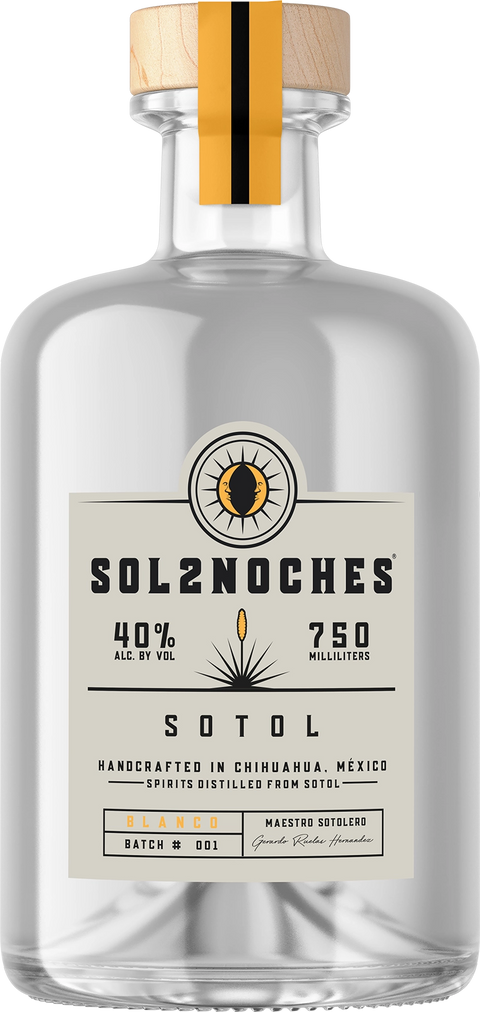 Sol2Noches Sotol Blanco 750ml bottle