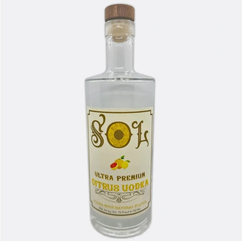 The Black Storm Brand Sol Vodka Citrus 750 ml