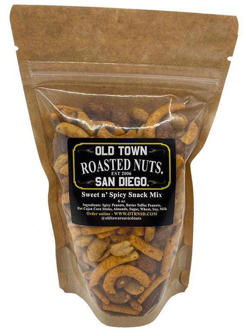 Old Town Roasted Nuts San Diego Sweet N Spicy Mix 6 oz