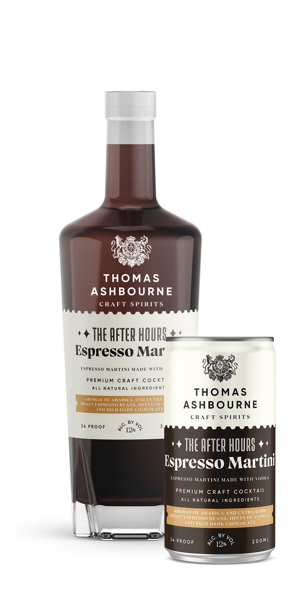 Thomas Ashbourne Craft Spirits The After Hours Espresso Martini  (4 Pack) 200 ml