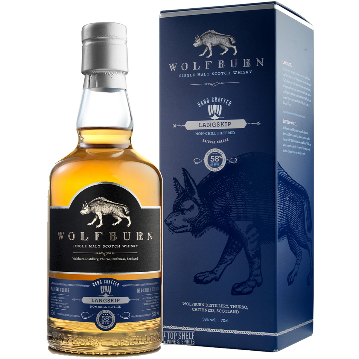 Wolfburn Langskip Single Malt Scotch 750ml bottle