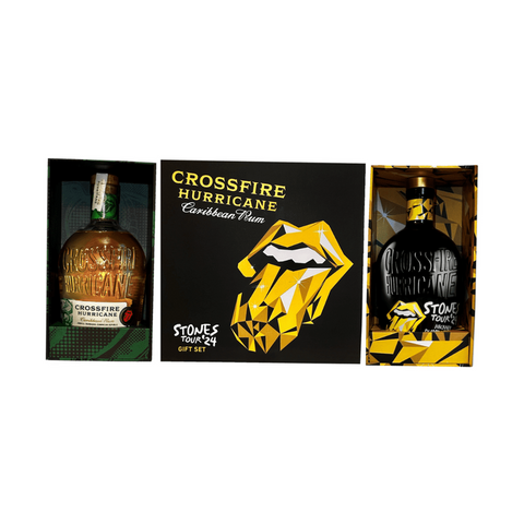 Crossfire Hurricane Rum Rolling Stones Hackney Diamonds Stones Tour '24 gift set two bottles