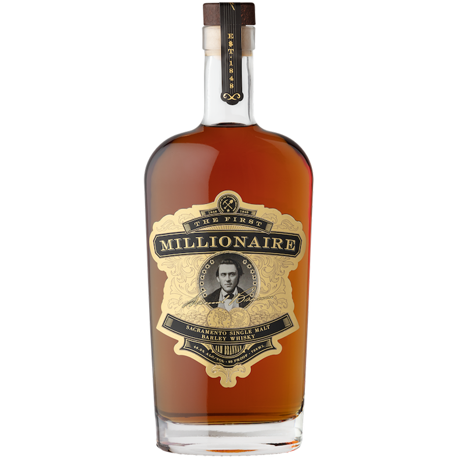 The First Millionaire Sacramento Single Malt Barley Whiskey 750ml