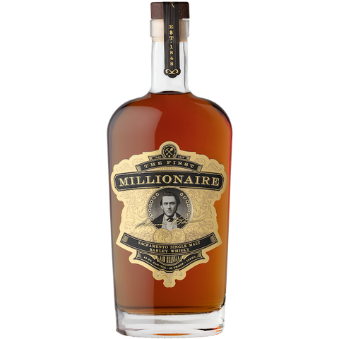 The First Millionaire Sacramento Single Malt Barley Whiskey 750ml