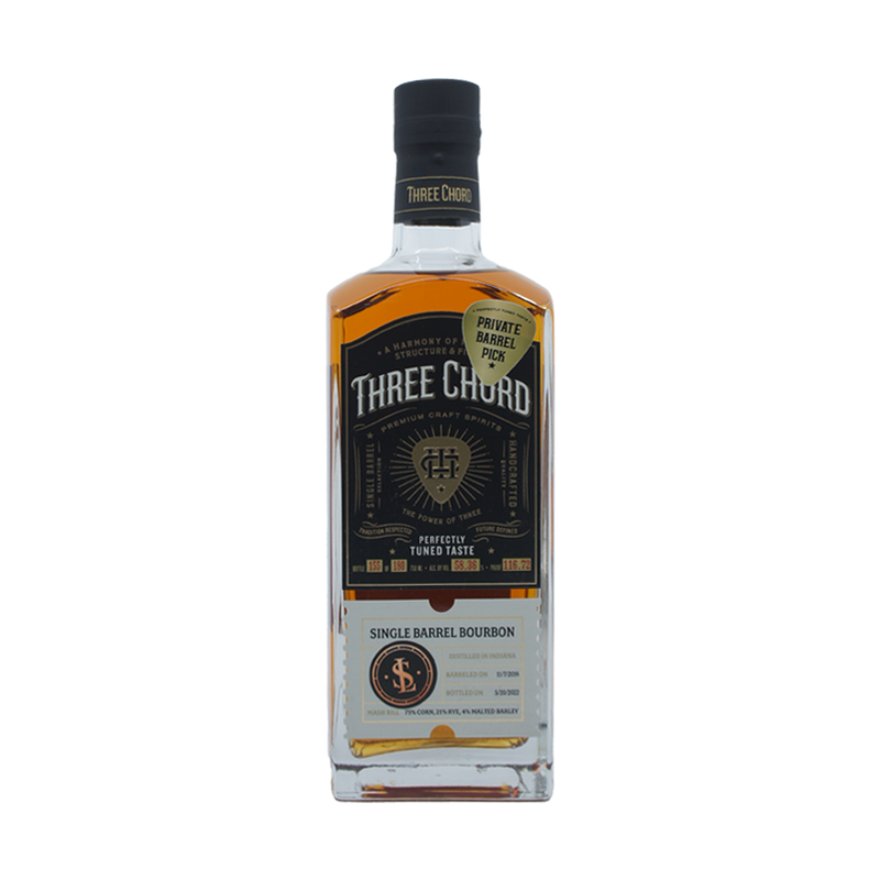 Three Chord Cherry Bounce Barrel Finished Single Barrel Bourbon 750ml bottle