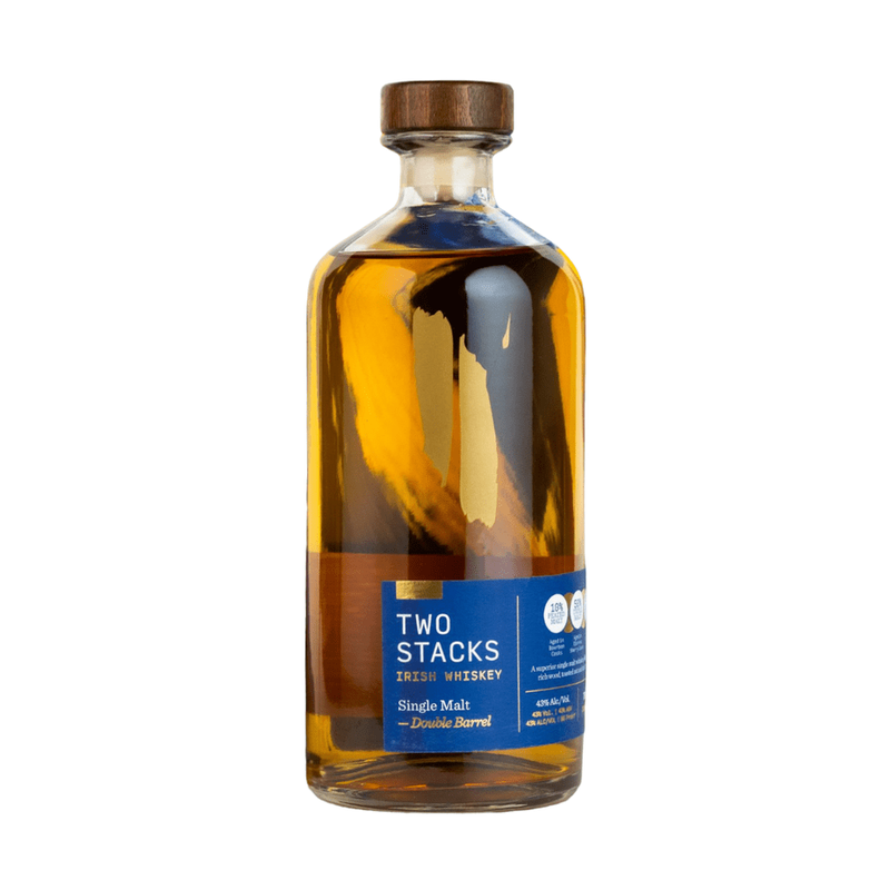 Two Stacks Single Malt Double Barrel Irish Whiskey 700ml bottle