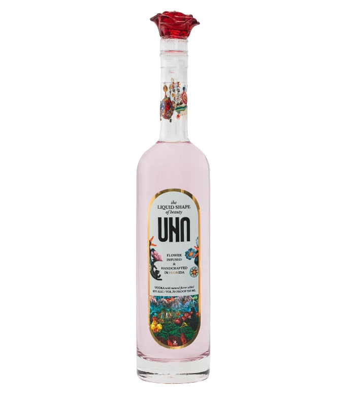 Una Flower Infused Vodka 750ml bottle