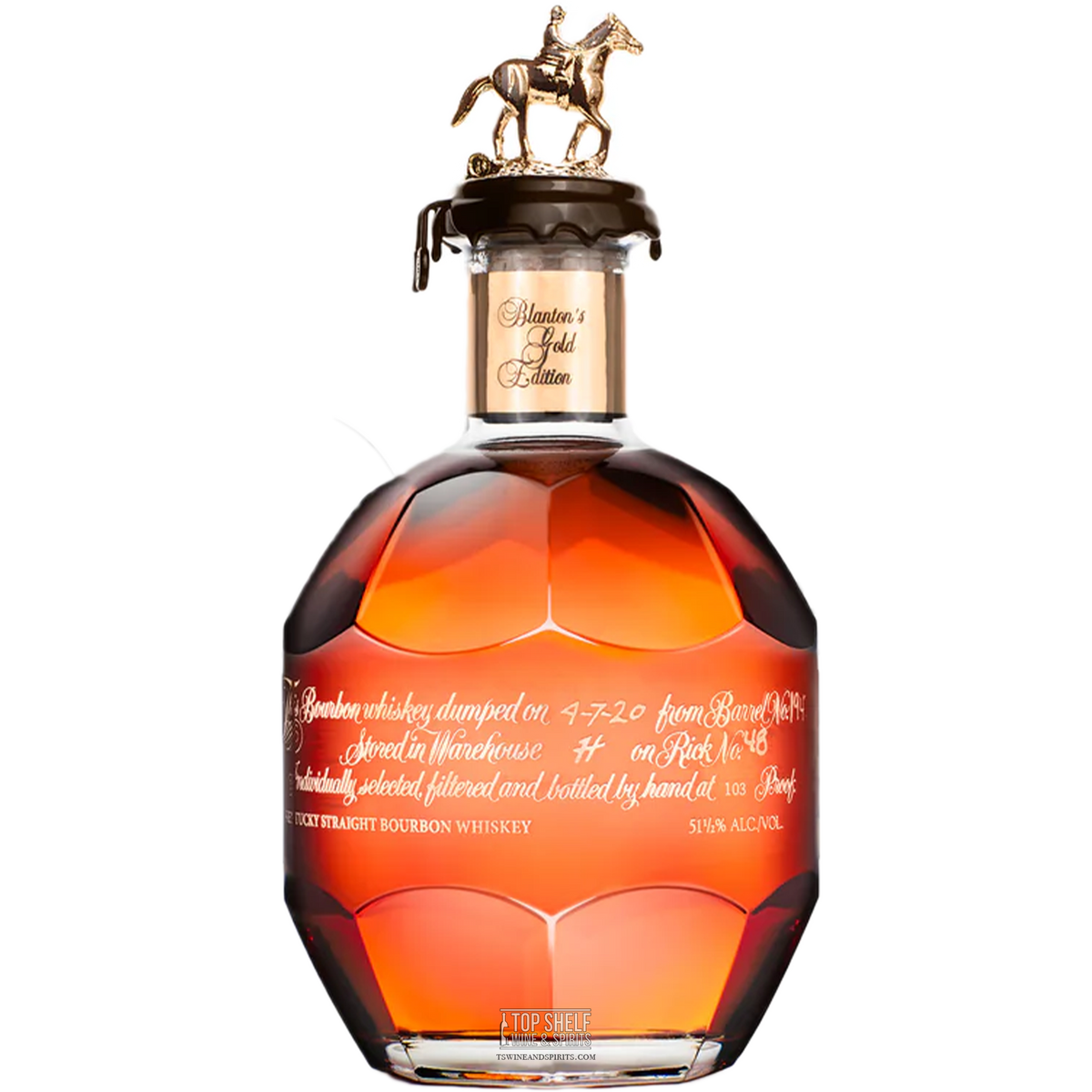 Top Shelf Blantons Gold 750ml
