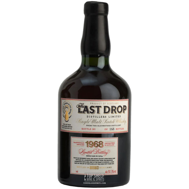 The Last Drop Cask 13504 Bottle #159 1968 750ml