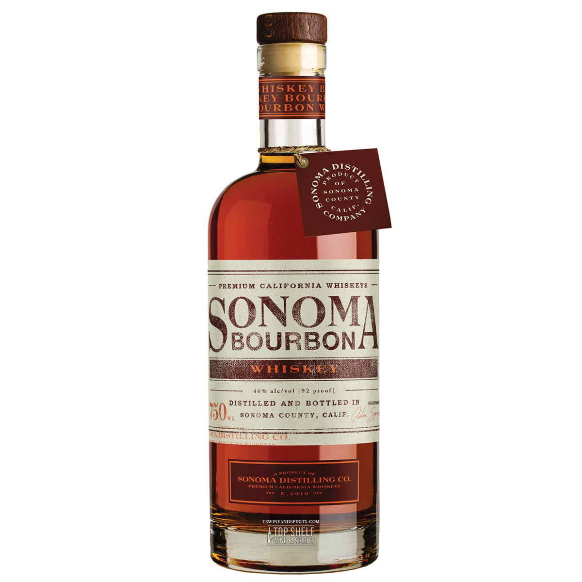 Sonoma Distilling Co Straight Bourbon Whiskey 750ml bottle