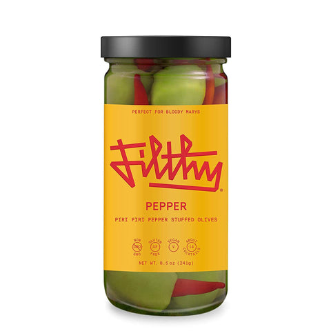 Filthy Foods Pepper Olives 8.5 oz