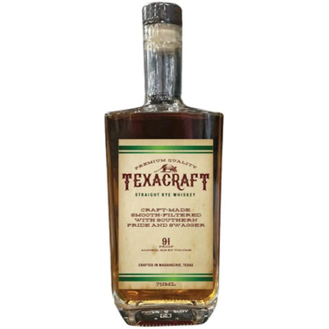 Texascraft Straight Rye Whiskey 750ml