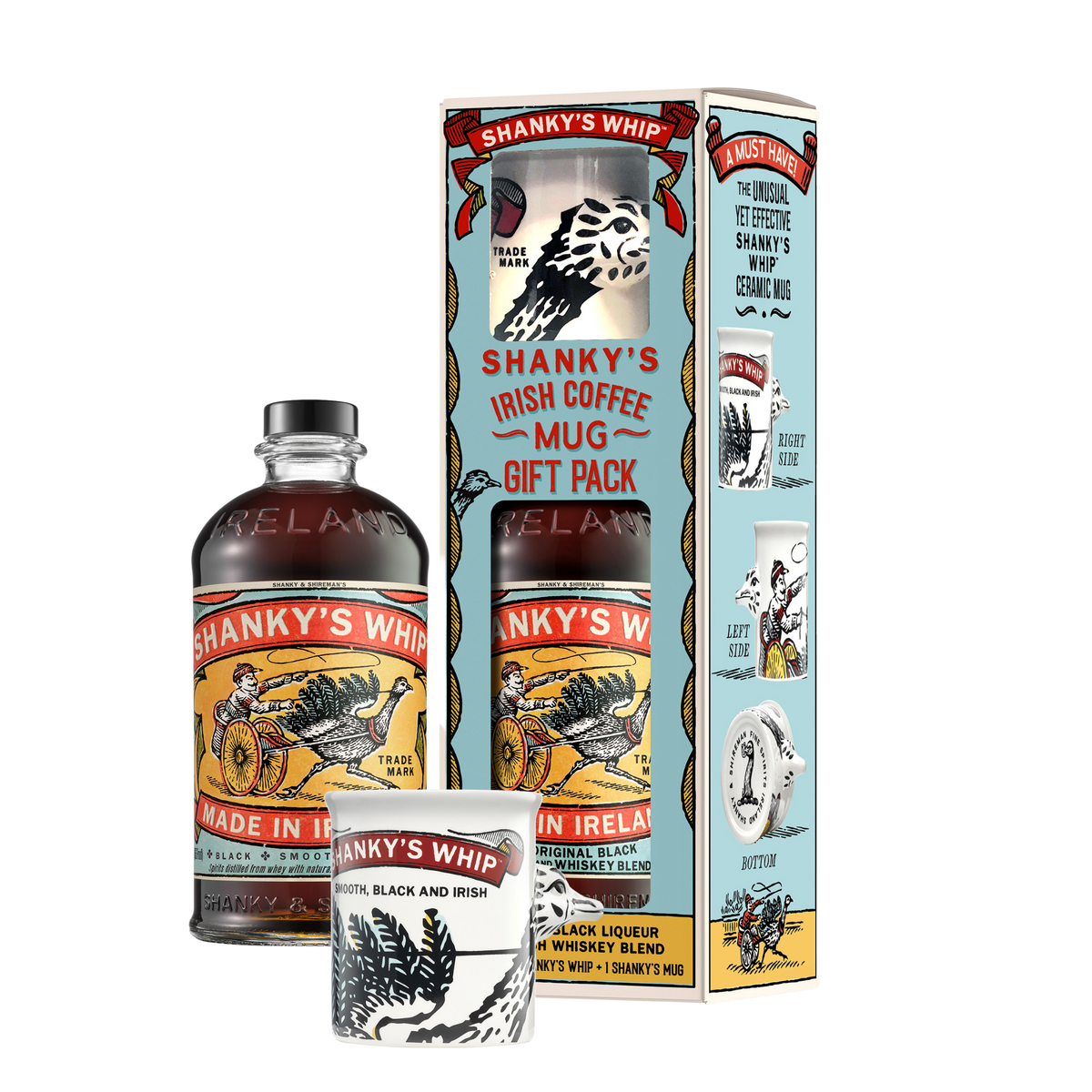 Shankys Whip Irish Coffee Mug Gift Pack 750 ml