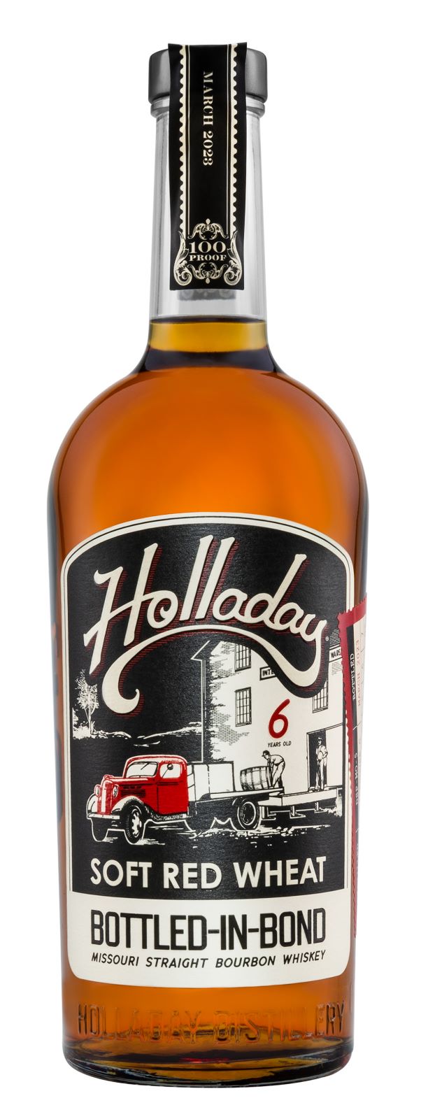 Holladay Soft Red Wheat Boottled In Bond 6 year 750 ML