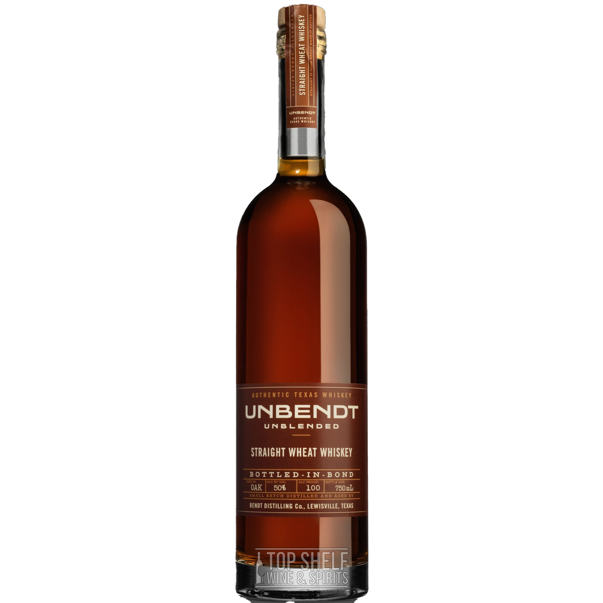 Unbendt Unblended Straight Wheat Whiskey 750 ml
