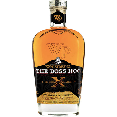 WhistlePig The Boss Hog X The Commandments  Straight Rye 750 ml