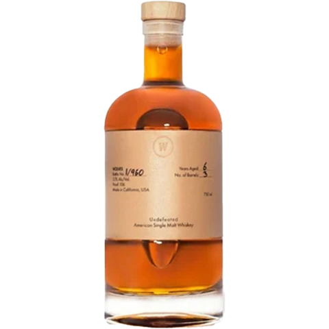 Wolves Whiskey Undefeated 6 Year Single Malt 750ml bottle