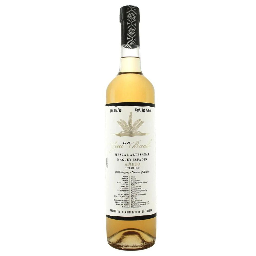Yuu Baal Mezcal Artesanal Maguey Espadin Anejo 1 year 750 ML