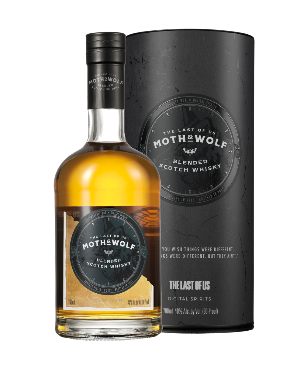 The Last of Us Digital Spirits Moth and Wolf 700ml