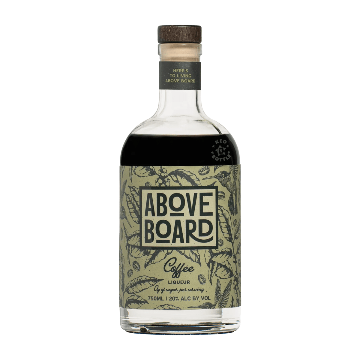 Above Board Coffee Liqueur 750ml bottle