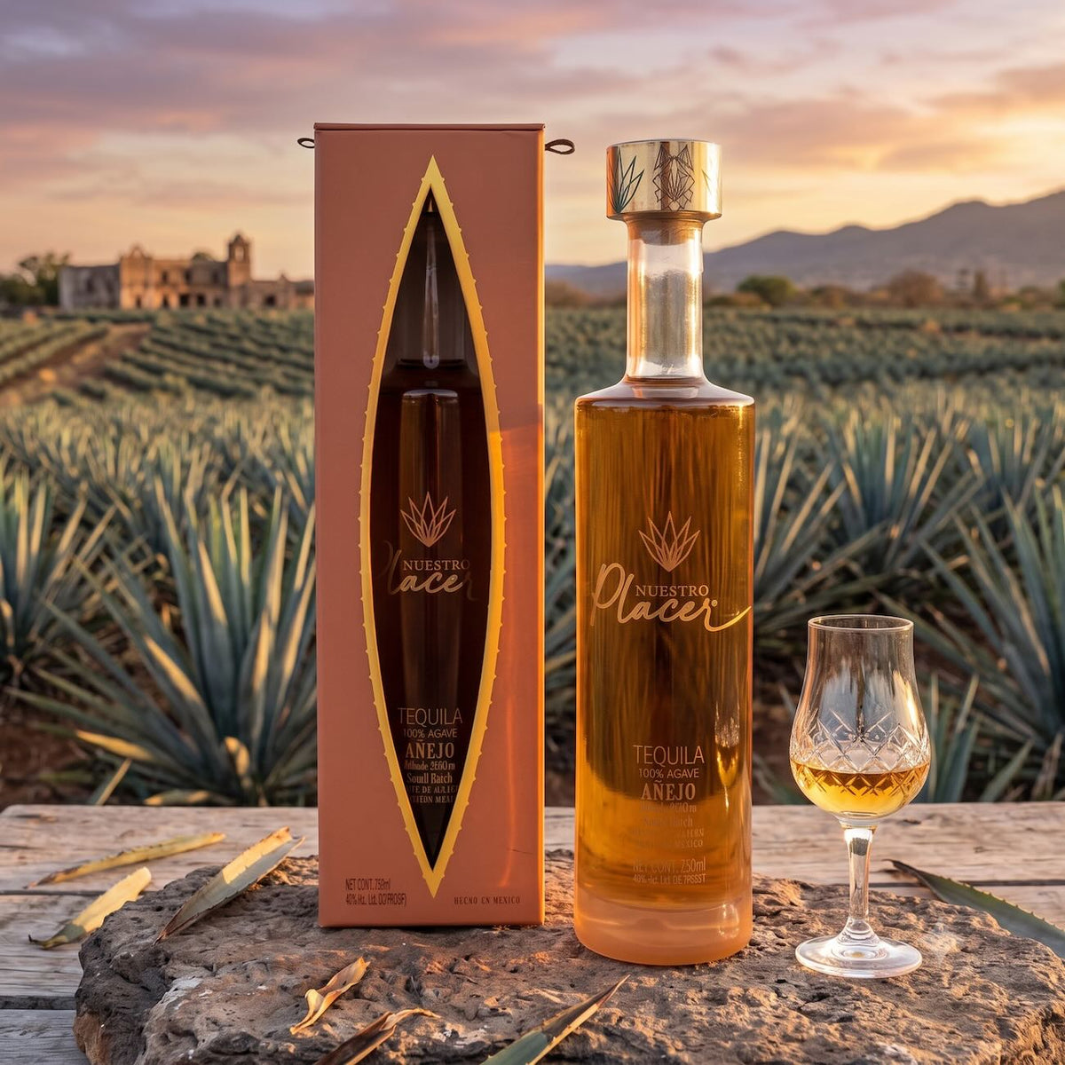 Nuestro Placer Tequila Anejo Small Batch 750ml bottle
