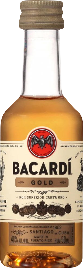 Bacardi Gold Rum 50ml