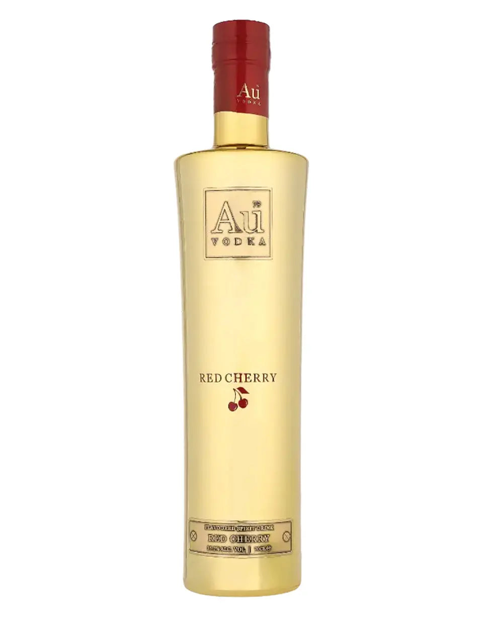 Au Vodka Red Cherry flavored vodka mirror-gold 700ml bottle