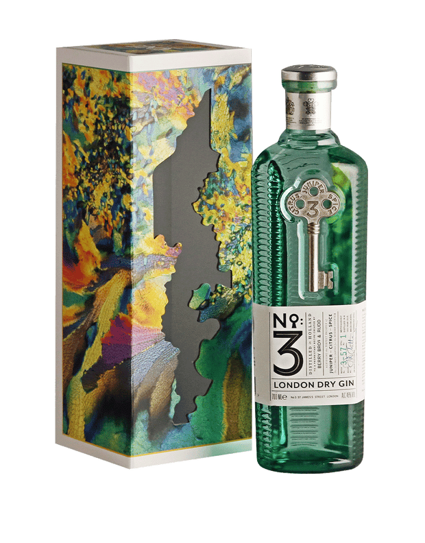 No 3 London Dry Gin with Gift Box Holiday 750 ml