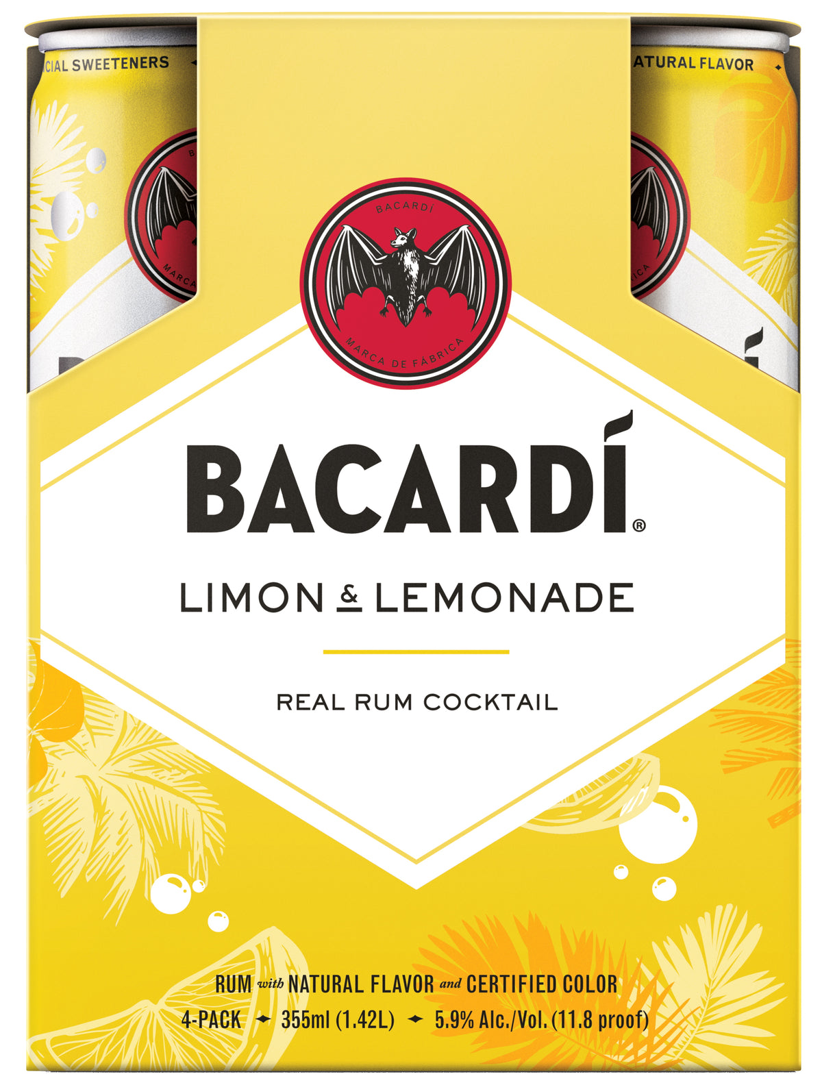 Bacardi LImon & Lemonade 4 x 355 ml