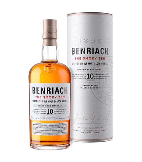 Benriach The Smoky Ten Speyside Single Malt Scotch Three Cask Matured 10 year 750 ml