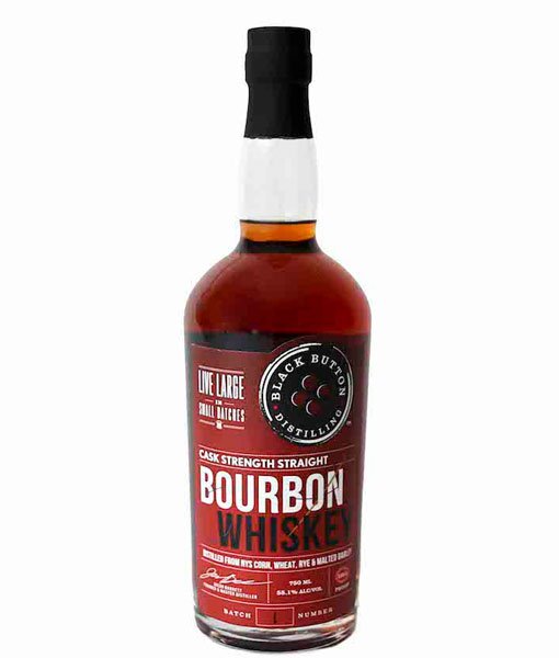 Black Button Cask Strength Single Barrel Straight Bourbon Whiskey 750 ml