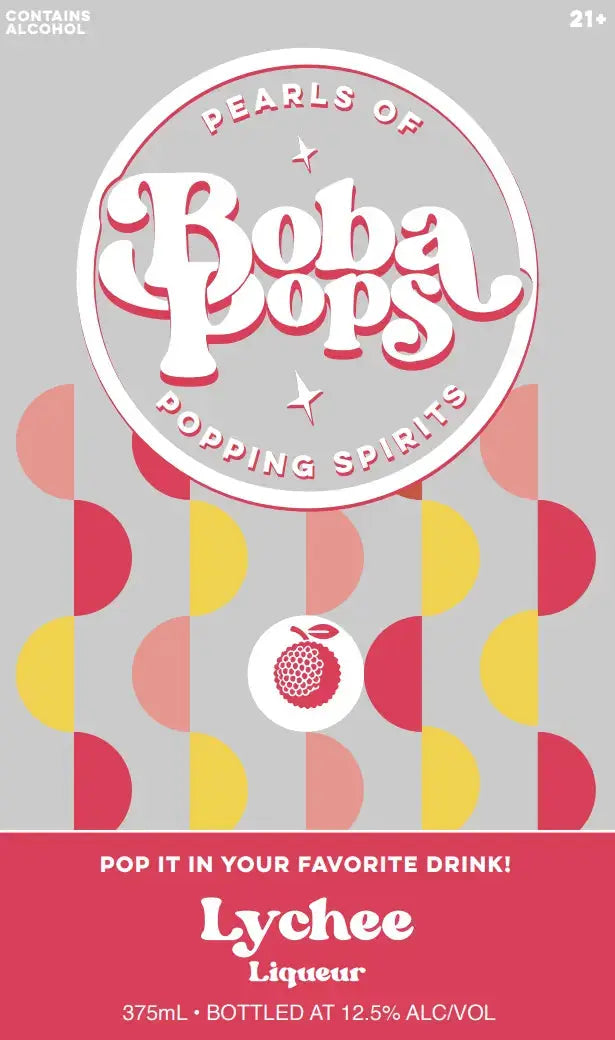 Boba Pops Lychee 375ml