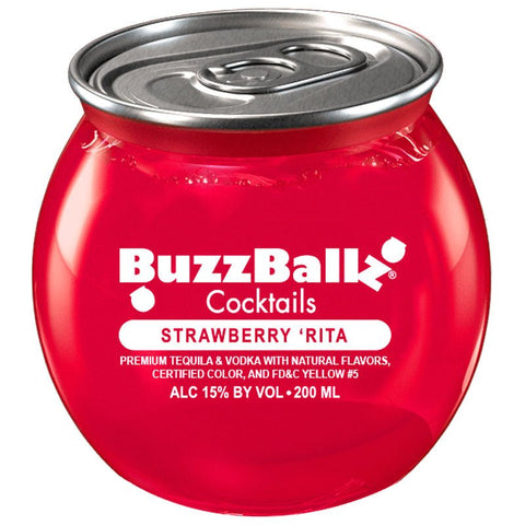BuzzBallz Strawberry Rita Cocktails (3 stack/24 pack) 200 ml