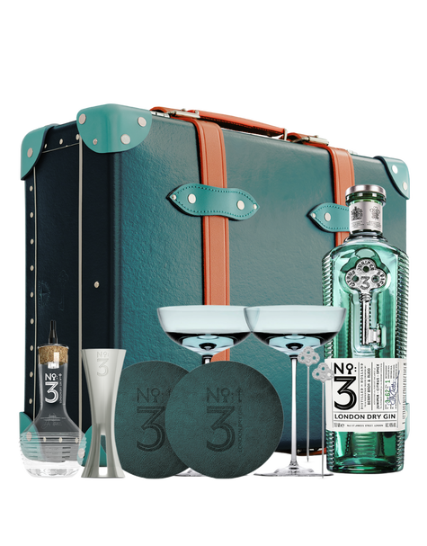 No 3 London Dry Gin Globe Trotter Unrivalled Martini Case 750 ml