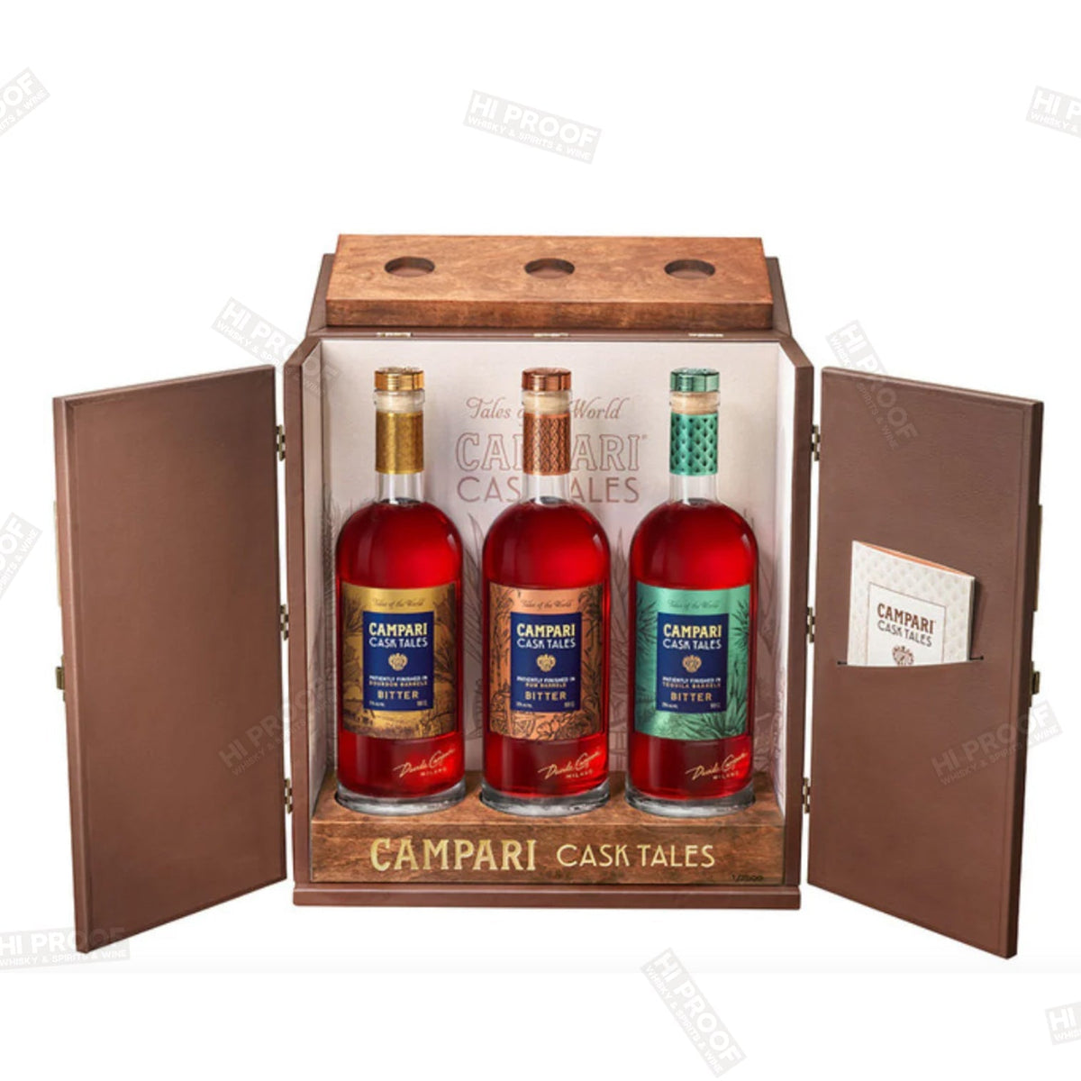 Campari Cask Tales Collection Bourbon Rum and Tequila 3 pack 1L gift set