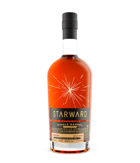 Starward Single Barrel Single Malt Barrell No. 11355 captains pick 2 5 year 750 ml