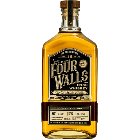 Four Walls Whiskey 15 Year Cask Strength Irish Whiskey 750ml