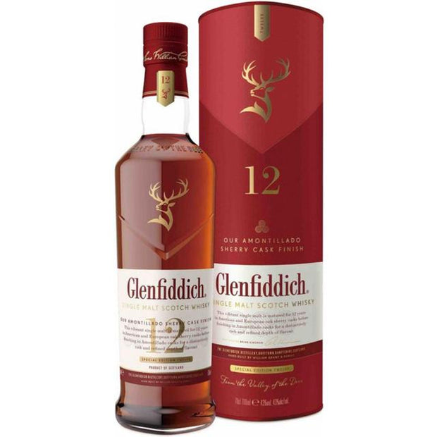 Glenfiddich 12 Year Single Malt Scotch Sherry Finished 12 year 750 ml