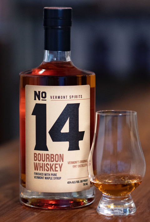 Vermont Spirits No 14 American Bourbon Whiskey Finished with Pure Vermont Maple Syrup 750 ml
