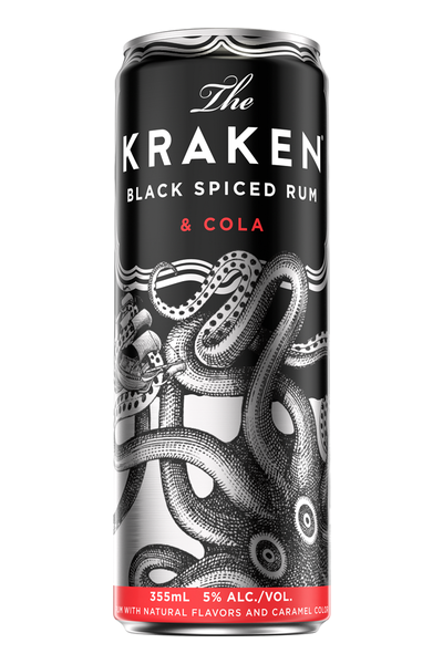 The Kraken Black Spiced Rum and Cola (4 Pack) 355 ml