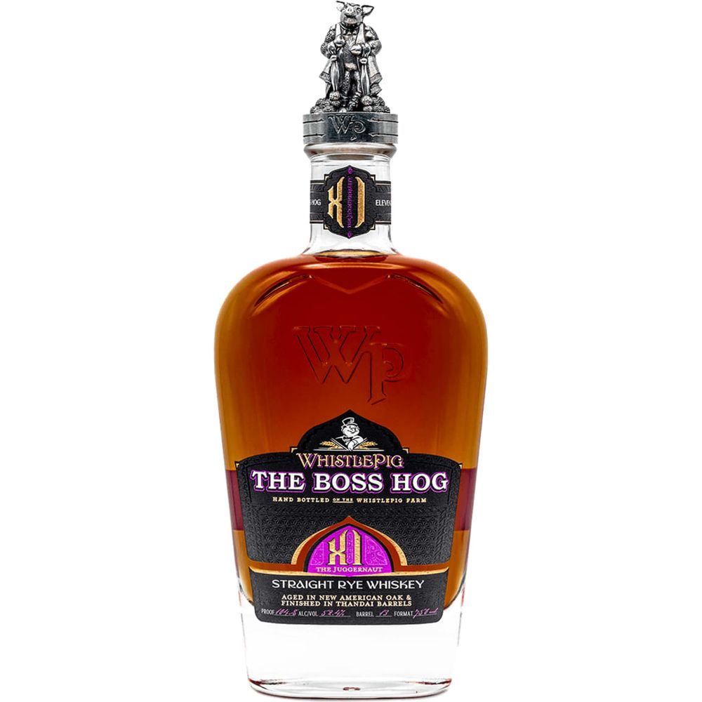 WhistlePig The Boss Hog XI The Juggernaut straight rye finished in Thandai barrels 750ml