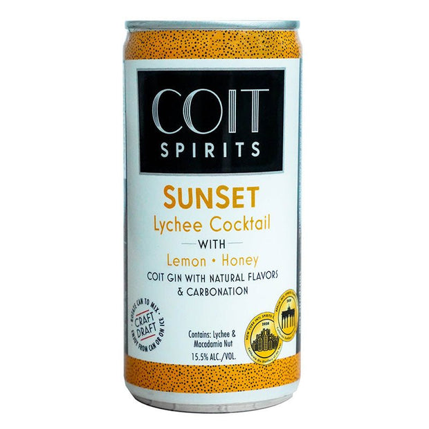 Coit Spirits Sunset Lychee Cocktail with Lemon Honey (4 pack) 200 ml
