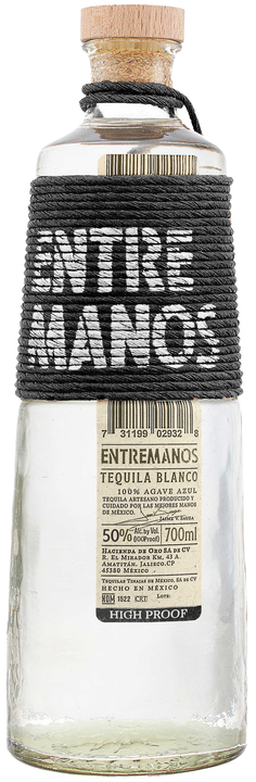 Entremanos Tequila Blanco High Proof 700ml bottle