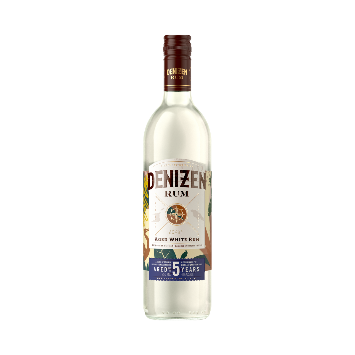 Denizen Aged White Rum 5yr 750ml bottle