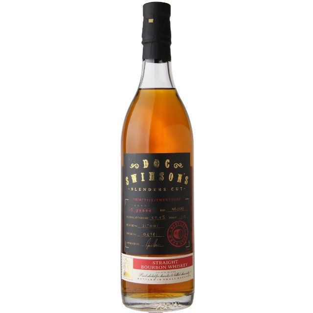 Doc Swinsons Blenders Cut Straight Bourbon Whiskey 750 ml