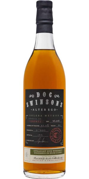 Doc Swinsons Alterego Solera Method Rye Finished in Rum Cask 750 ml