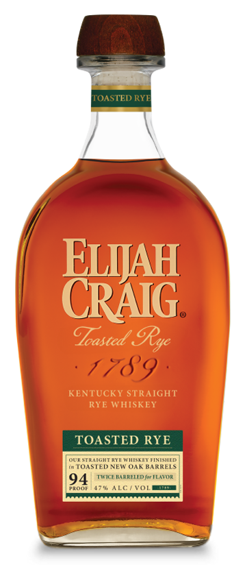 Elijah Craig Toasted Rye Kentucky straight rye whiskey 750ml bottle